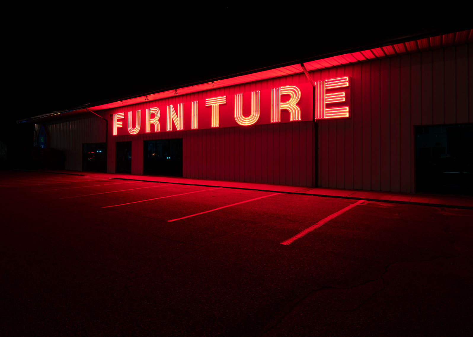 Furniture store sign South Dakota landscape