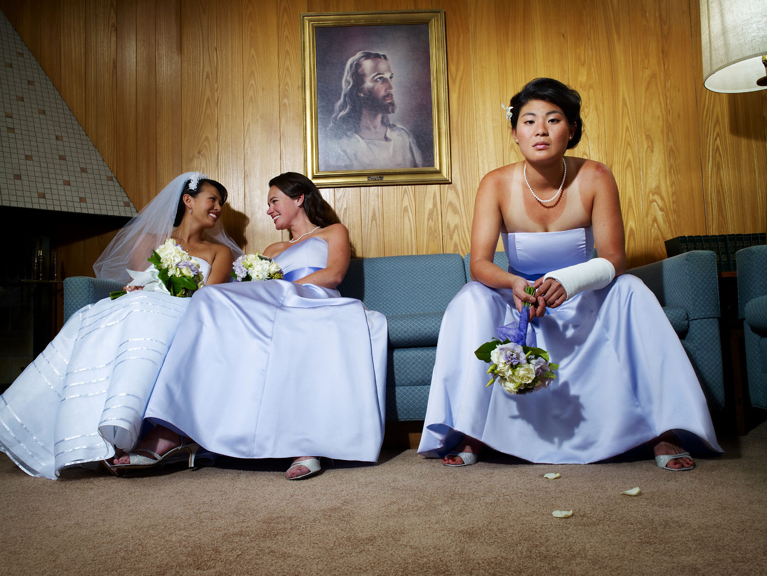bridesmaid with tan lines and cast laments lifestyle